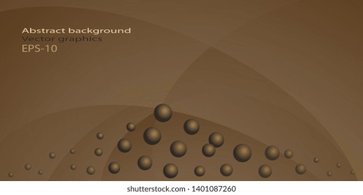 Business card. Abstract background. Gradient background with balls. Flying balls Flyer Banner. Creative background. Vector graphics. Eps-10