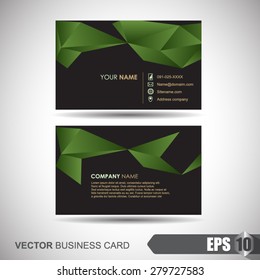 business card abstract background origami