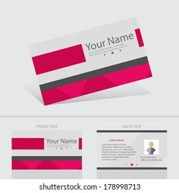 Business card abstract background templete. Vector illustration.