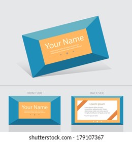 Business card abstract background templete. Vector illustration.