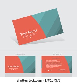 Business card abstract background templete. Vector illustration.
