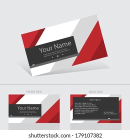 Business card abstract background templete. Vector illustration.