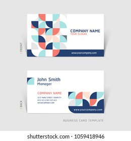 Business card abstract background. Vector illustration.