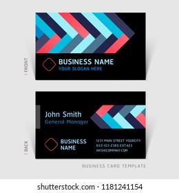 Business card abstract background. Vector illustration.