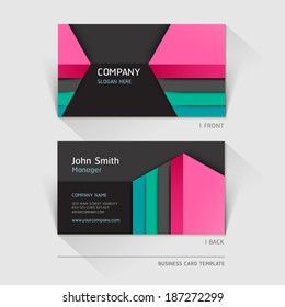 Business card abstract background. Vector illustration.
