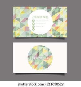 Business card abstract background. Vector illustration.