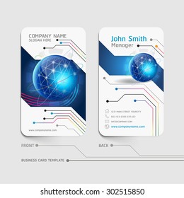 Business card abstract background. Vector illustration.