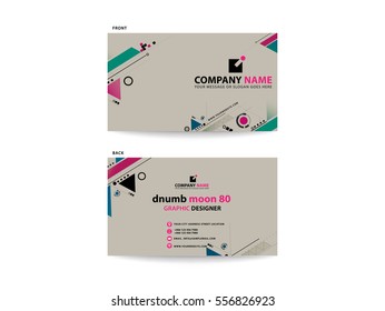 Business card abstract background. Vector