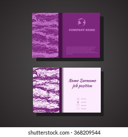 Business Card abstract design vector eps 10