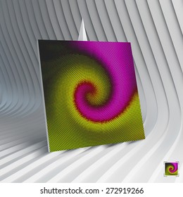 Business card. Abstract mosaic background. 3d vector illustration. Can be used for advertising, marketing, presentation.