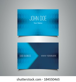 Business Card with Abstract Pattern