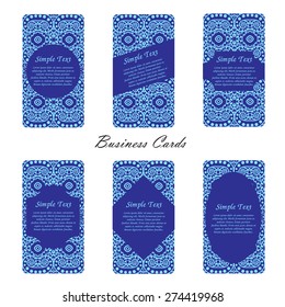 business card - abstract style - vector