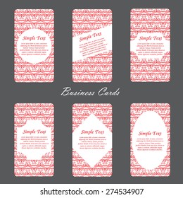 business card - abstract style - vector
