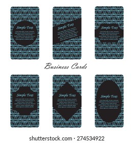 business card - abstract style - vector
