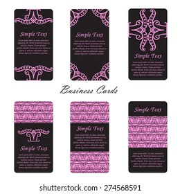 business card - abstract style - vector