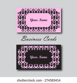 business card - abstract style - vector