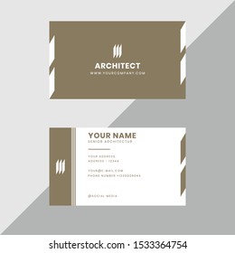 business card for an architect, vector design
