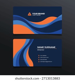 business card background abstract template design