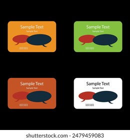 business card and background design