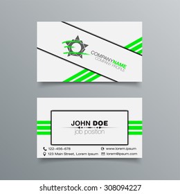 Business Card Background Design Template. Stock Vector Illustration