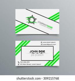 Business Card Background Design Template. Stock Vector Illustration