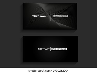 Business card background with elegant dark and light white color for business cards, visiting cards, banners