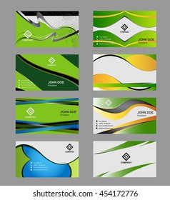Business card background set
