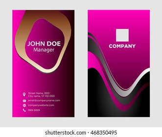 Business card background set

