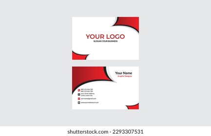 BUSINESS CARD BACKGROUND, TEMPLATE, RED BACKGROUND