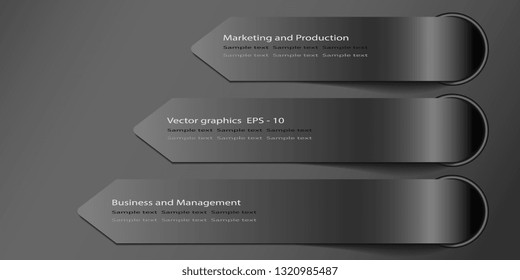 Business card. Banner. Creative background for flyer with gradient stripes. Vector graphics