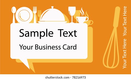 Business Card or Banner Design in Food Drink Coffee and Bakery Concept