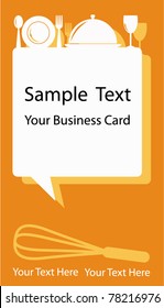 Business Card or Banner Design in Food Drink Coffee and Bakery Concept