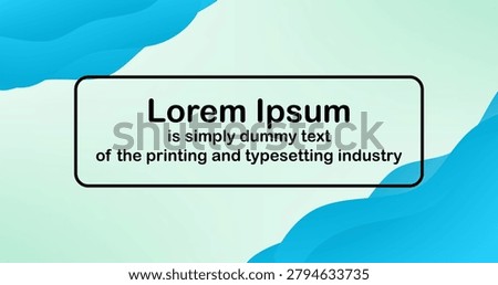Business card and Banner template Abstract background with Blue Fluid shapes