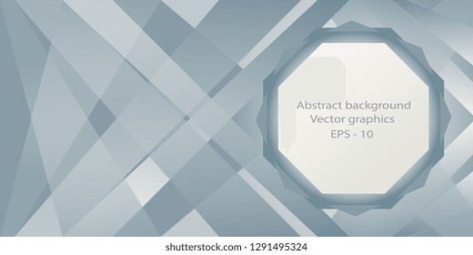 Business card. Basis for business cards and flyers of geometric gradient shapes