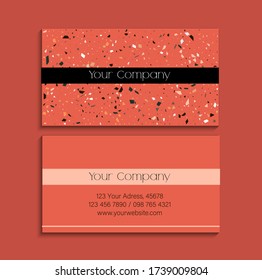 
Business card with beautiful colorful pebbles and spots for your business.