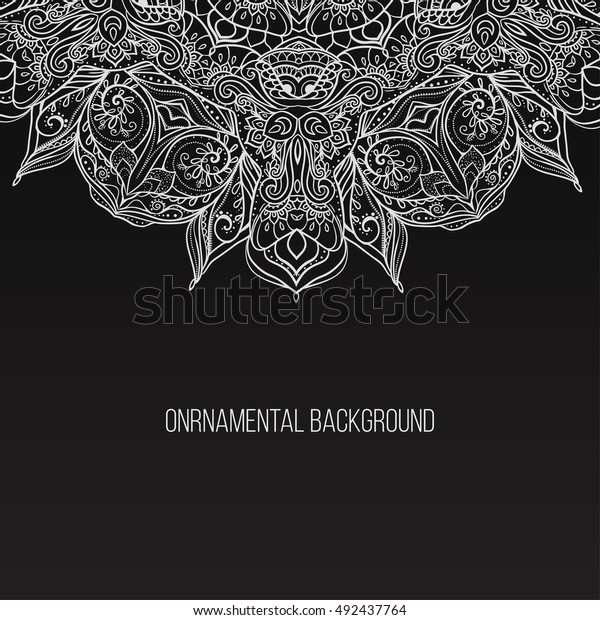 Business Card beautiful mandala ornament.\
Arabic and Indian style. Design template, banner, discount for\
clothing, electronics, games, furniture, cars, online shopping.\
Vector illustration.