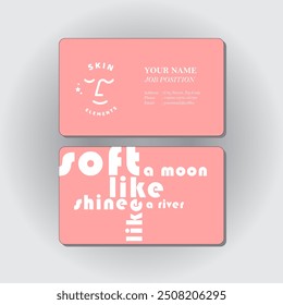 business card for beauty salon and skin care