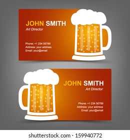 Business card beer