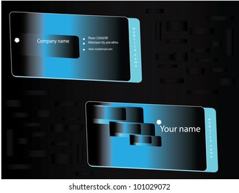 Business card black