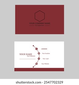 Business card 
Black and deep red 
size 3.5"and 2"