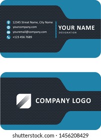 Business Card Black Vector Template