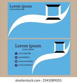 A business card with a black-and-white combination logo has a timeless and professional appeal, offering a clean, modern look that exudes sophistication and clarity. 
