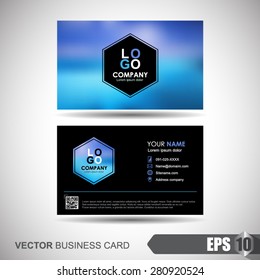 business card blur background