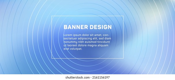 Business card blurred holo backdrop with circle frames. Modern banner digital backdrop vector design. Screensaver techno background.