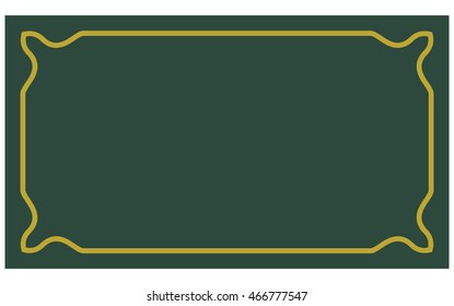 Business card border frame vector vintage isolated