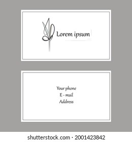 Business card for brands logo