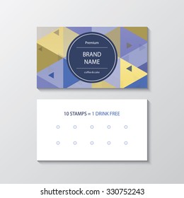 business card for cafe