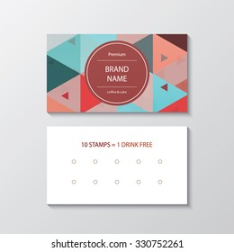 business card for cafe