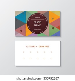 business card for cafe