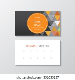 business card for cafe